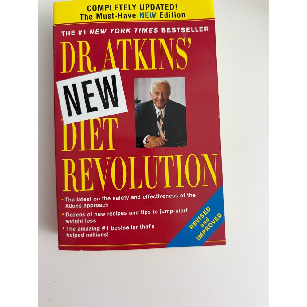Dr. Atkins New Diet Revolution Book Robert C Atkins MD Updated Edition Low Carb